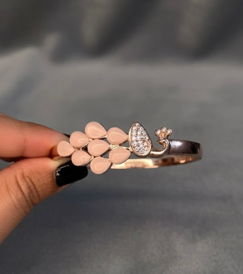 Peacock Glow Trend Rose Gold Bracelet