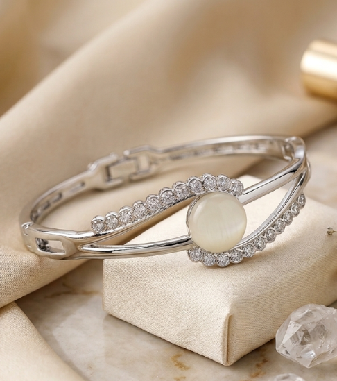 Celeste Glow Silver-Plated Bracelet