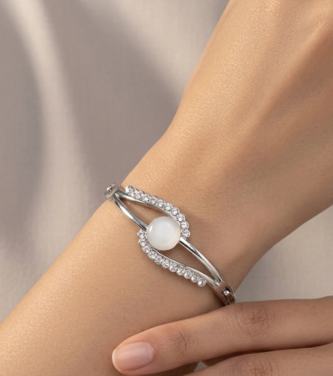 Celeste Glow Silver-Plated Bracelet