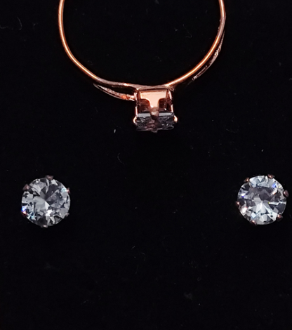 Rose Gold Fashion Jewelry Set