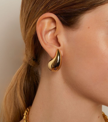 Gold-Plated Drop Earrings