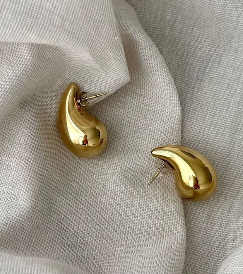 Gold-Plated Drop Earrings