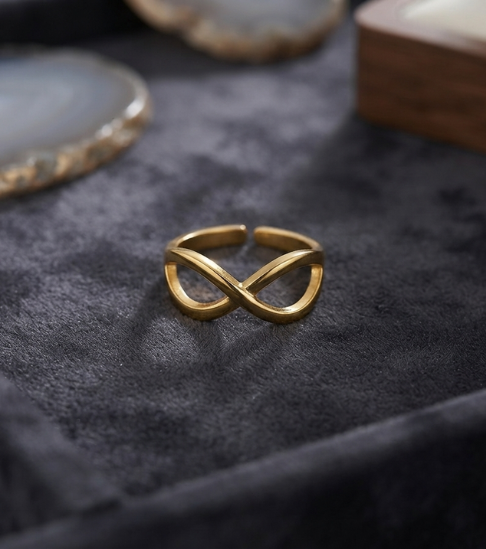 Gold Plated Infinity Ring