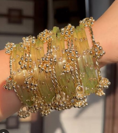 Gold-Plated Twisted Kashmiri Bangle
