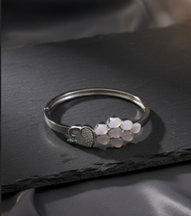 Peacock Glow Trend Silver Plated Bracelet