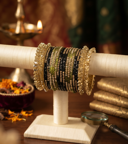 Designer Stone-Studded Bangle Set