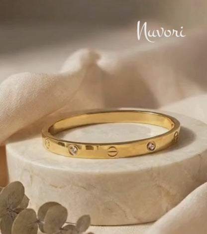 Imperial Glow Gold Plated Bracelet